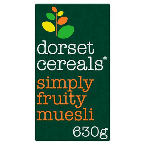 Dorset Cereals Simply Fruity Muesli Breakfast Cereal 630g (Pack of 3)
