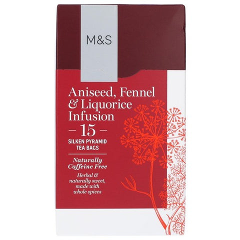 M&S Aniseed, Fennel & Liquorice Infusion Tea Bags 15's (Pack of 3)