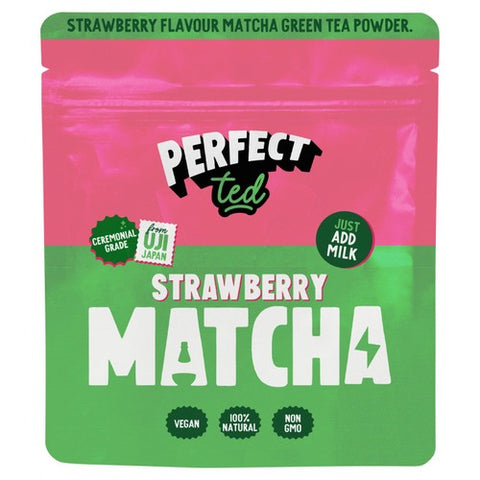 Perfect Ted Matcha Powder Strawberry 75g (Pack of 2)