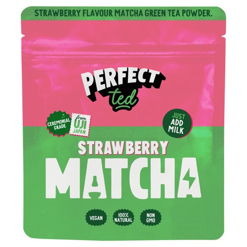 Perfect Ted Matcha Powder Strawberry 75g (Pack of 2)