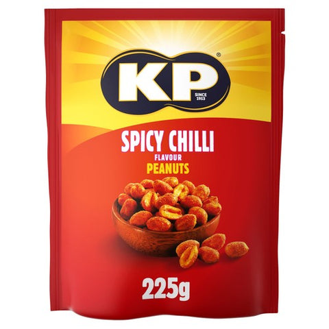 KP Spicy Chilli Peanuts 225g (Pack of 3)