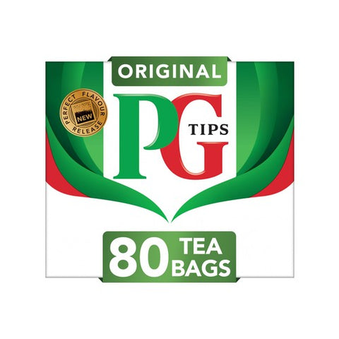 PG Tips Original Black Tea Tea Bags 80's (Pack of 2)