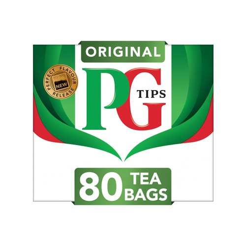 PG Tips Original Black Tea Tea Bags 80's (Pack of 2)