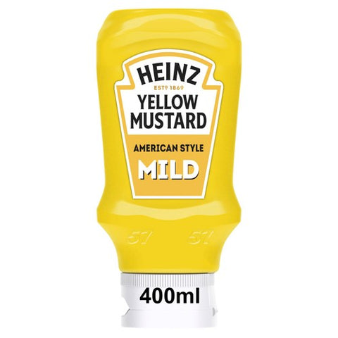Heinz Yellow Mustard Mild 400ml (Pack of 2)