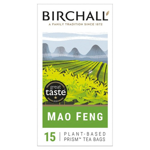Birchall Mao Feng Green Tea Bags 15's (Pack of 3)