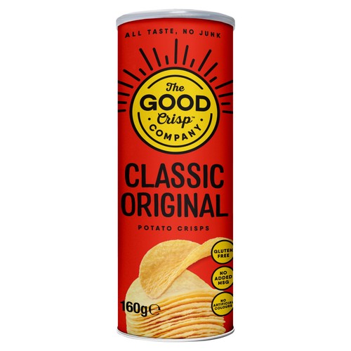 The Good Crisp Co Original Potato Crisps 160g (Pack of 3)