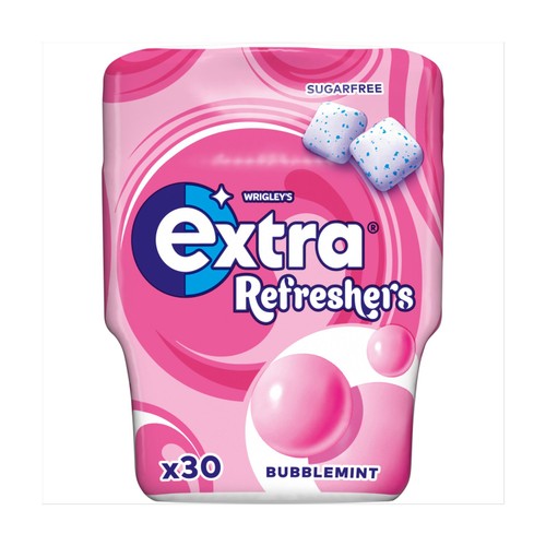 Wrigley's Extra Refreshers Bubblemint Sugar Free Bottle 30pcs 67g (Pack 6)