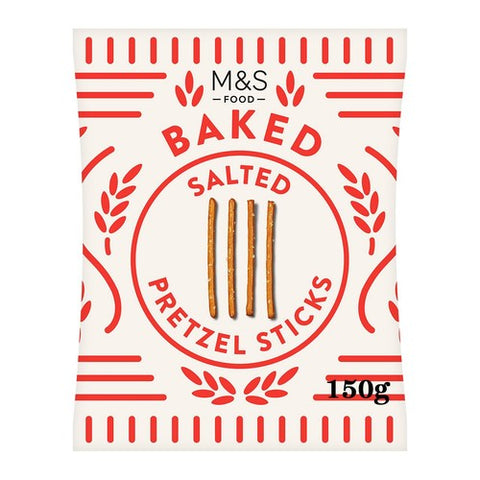 M&S Salted Pretzel Sticks 150g (Pack of 3)