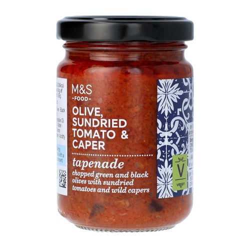 M&S Olive Sundried Tomato & Caper Tapenade 140g (Pack of 2)