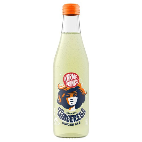 Karma Drinks Organic Gingerella Ginger Ale 300ml (Pack of 6)