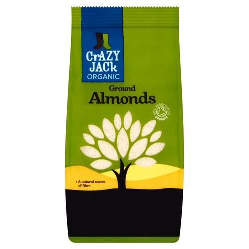Crazy Jack Organic Ground Almonds 100g (Pack of 3)