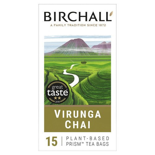 Birchall Virunga Chai - 15 Prism Tea Bags 15's (Pack of 3)