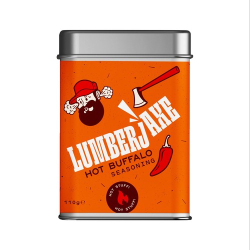 Lumberjaxe - Hot Buffalo Seasoning 110g (Pack of 2)