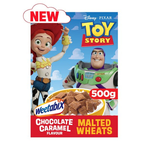 Disney Toy Story Chocolate Caramel Malted Wheats Cereal 500g (Pack of 3)