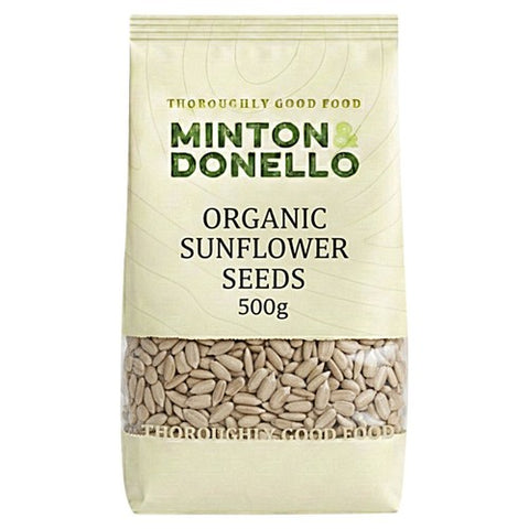 Minton & Donello Organic Sunflower Seeds 500g (Pack of 3)
