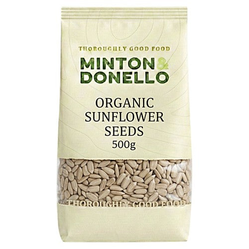 Minton & Donello Organic Sunflower Seeds 500g (Pack of 3)
