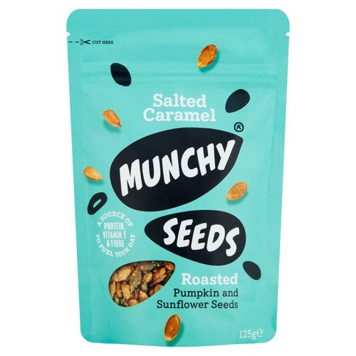 Munchy Seeds Salted Caramel Pouch 125g (Pack of 3)