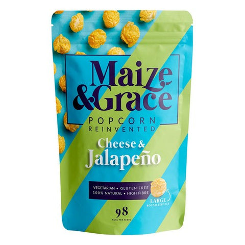 Maize & Grace Cheese & Jalapeno Popcorn 46g (Pack of 6)