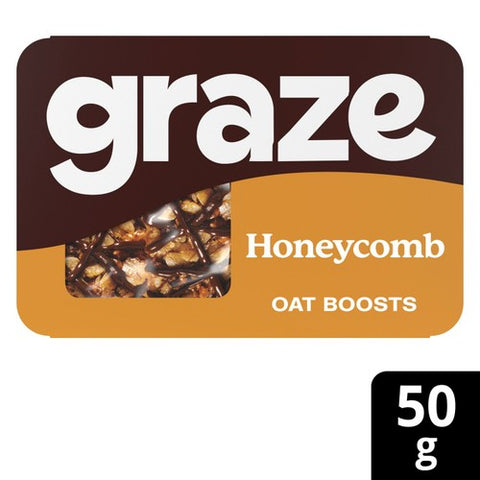 Graze Honeycomb Oat Boosts Flapjack Snack 46g (Pack of 3)