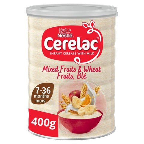 Cerelac Mixed Fruits & Wheat Infant Cereal with milk 7 months+ 400g (Pack of 3)