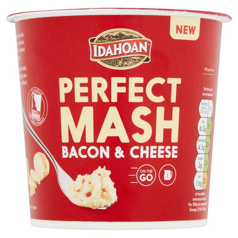 Idahoan Bacon & Cheese Mash Pot 55g (Pack of 2)