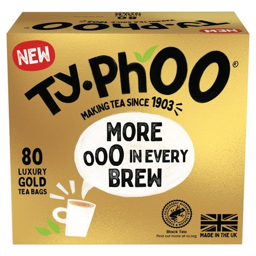 Typhoo Gold Tea Bags 80's (Pack of 2)