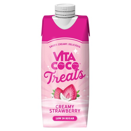 Vita Coco Treats Creamy Strawberry 330ml (Pack of 3)