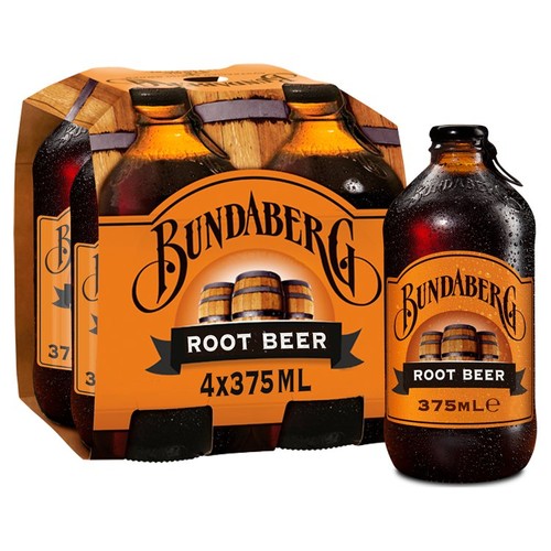Bundaberg Australian Root Beer 4 x 375ml (Pack of 2)