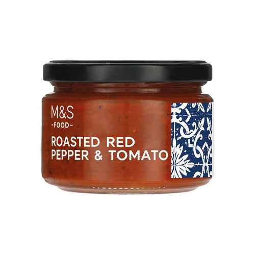 M&S Roasted Red Pepper & Tomato Mezze Dip 250g (Pack of 2)