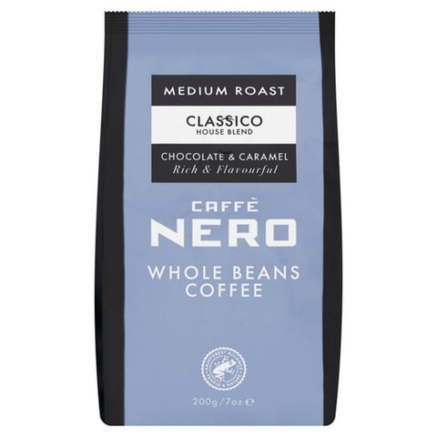 Caffe Nero Classico Whole Beans 200g (Pack of 2)
