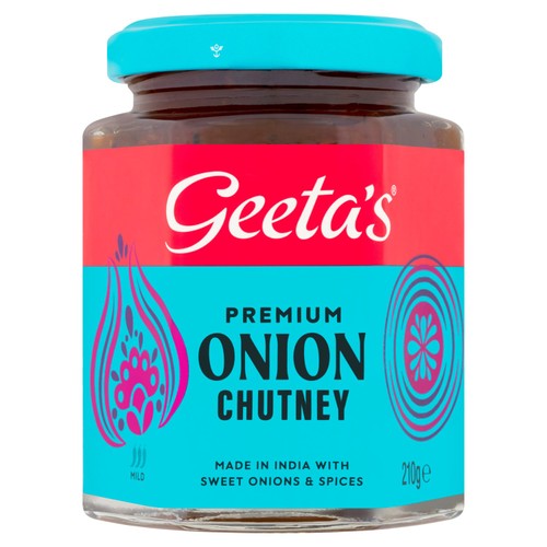 Geeta's Premium Onion Chutney 210g (Pack of 2)