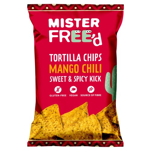Mister Free'd Tortilla Chips with Mango Chili 135g (Pack of 3)