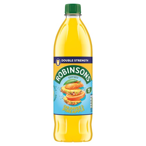 Robinsons Double Strength Orange & Pineapple Squash 750ml (Pack of 2)