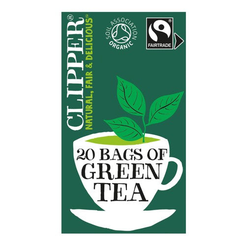 Clipper Organic Fairtrade Green Tea Bags 20's (Pack of 3)