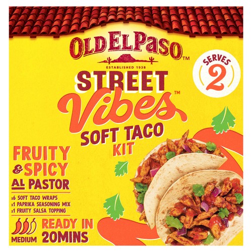 Old El Paso Street Vibes Taco Kit Al Pastor 257g (Pack of 2)