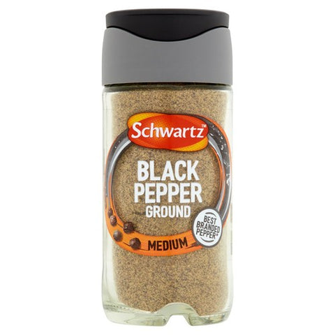 Schwartz Ground Black Pepper Jar 33g (Pack of 2)
