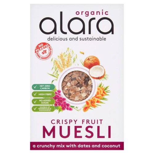 Alara Organic Crispy Fruit Muesli 550g (Pack of 3)