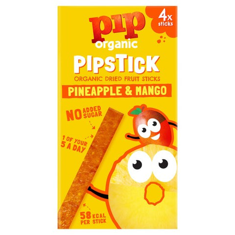 Pip Organic Pipstick Pineapple & Mango 4 x 18g (Pack of 3)