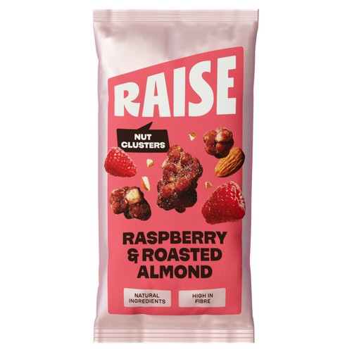 Raise Snacks-Raspberry, Clusters of Nuts 35g (Pack of 3)