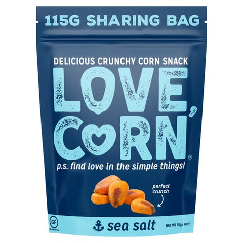 LOVE CORN Sea Salt Crunchy Corn 115g (Pack of 3)