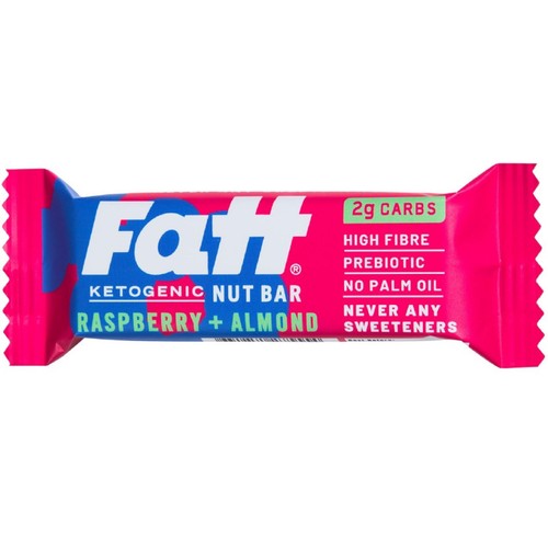 Fatt Raspberry & Almond Ketogenic Nut Bar 30g (Pack of 3)
