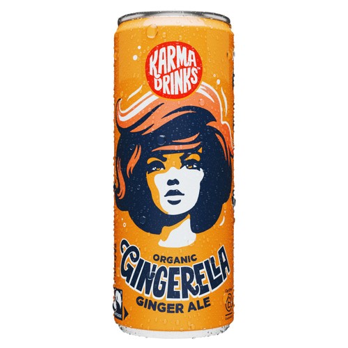 Karma Drinks Organic Gingerella Ginger Ale 250ml (Pack of 6)