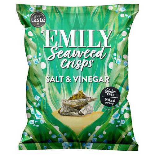 Emily Seaweed Salt & Vinegar 18g (Pack of 6)