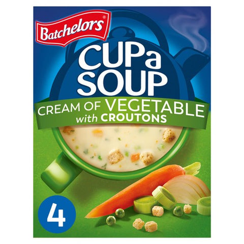 Batchelors Cup A Soup Cream of Vegetable 122g (Pack of 2)