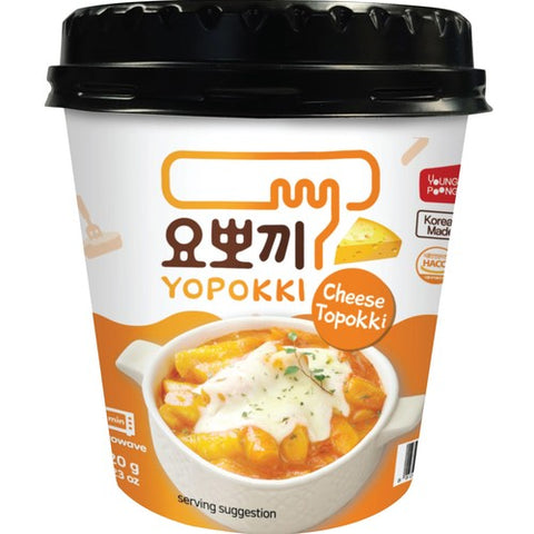 Yopokki Cheese Korean Topokki Instant Rice Cake 120g (Pack of 2)