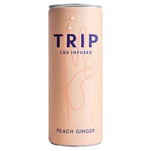 TRIP CBD Infused Peach Ginger 250ml (Pack of 6)