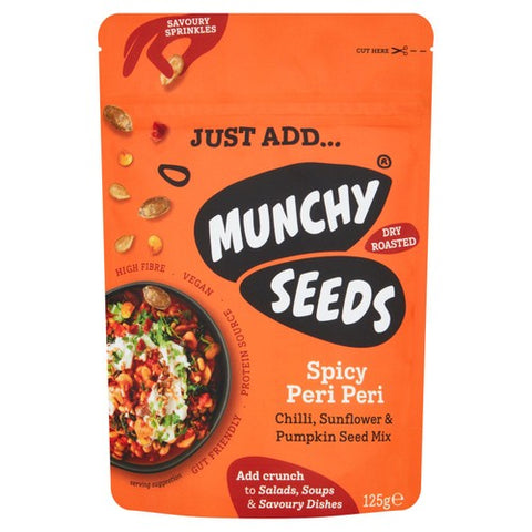 Munchy Seeds Spicy Piri-Piri Savoury Sprinkle 125g (Pack of 3)