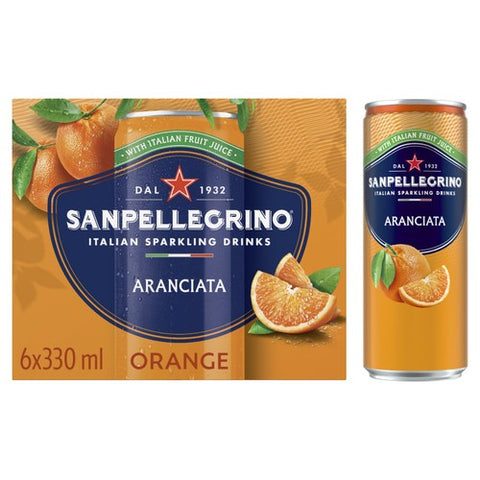 San Pellegrino Orange 6 x 330ml (Pack of 2)