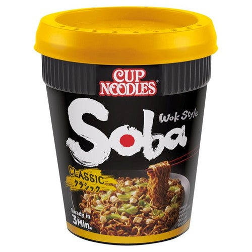 Nissin Soba Classic Instant Noodles Pot 90g (Pack of 3)