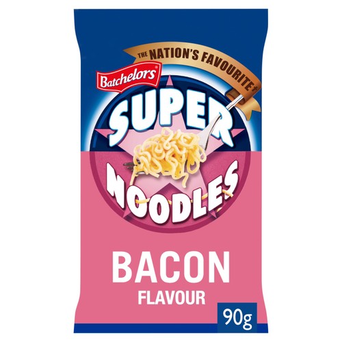 Batchelors Super Noodles Bacon Flavour Instant Noodles 90g (Pack of 3)